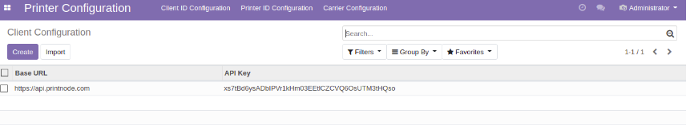Odoo backend printer config Odoo backend printer config