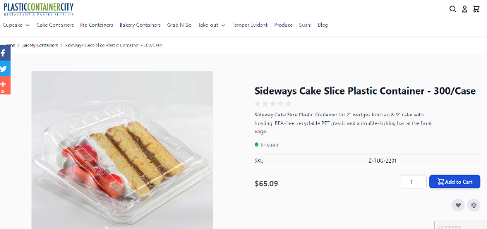 Plasticcontainer Product Detail page Magento Project Screenshot
