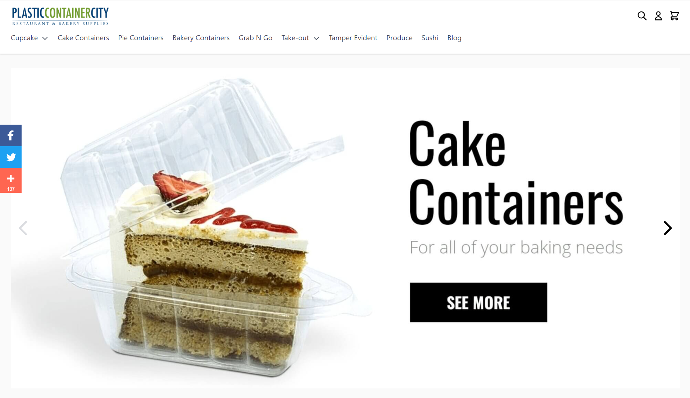 Plasticcontainer Homepage Magento project Screenshot