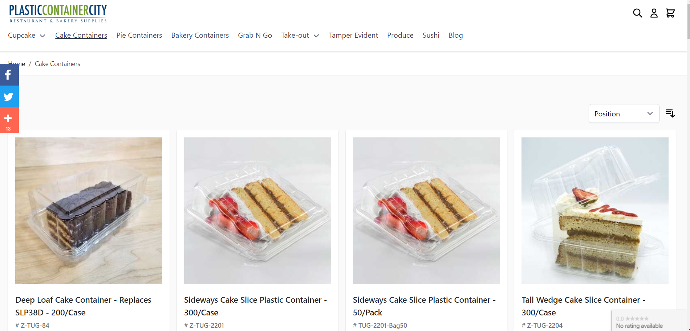 Plasticcontainer Product listing page Magento Product screenshot